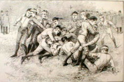 1885 College Football Scrimmage